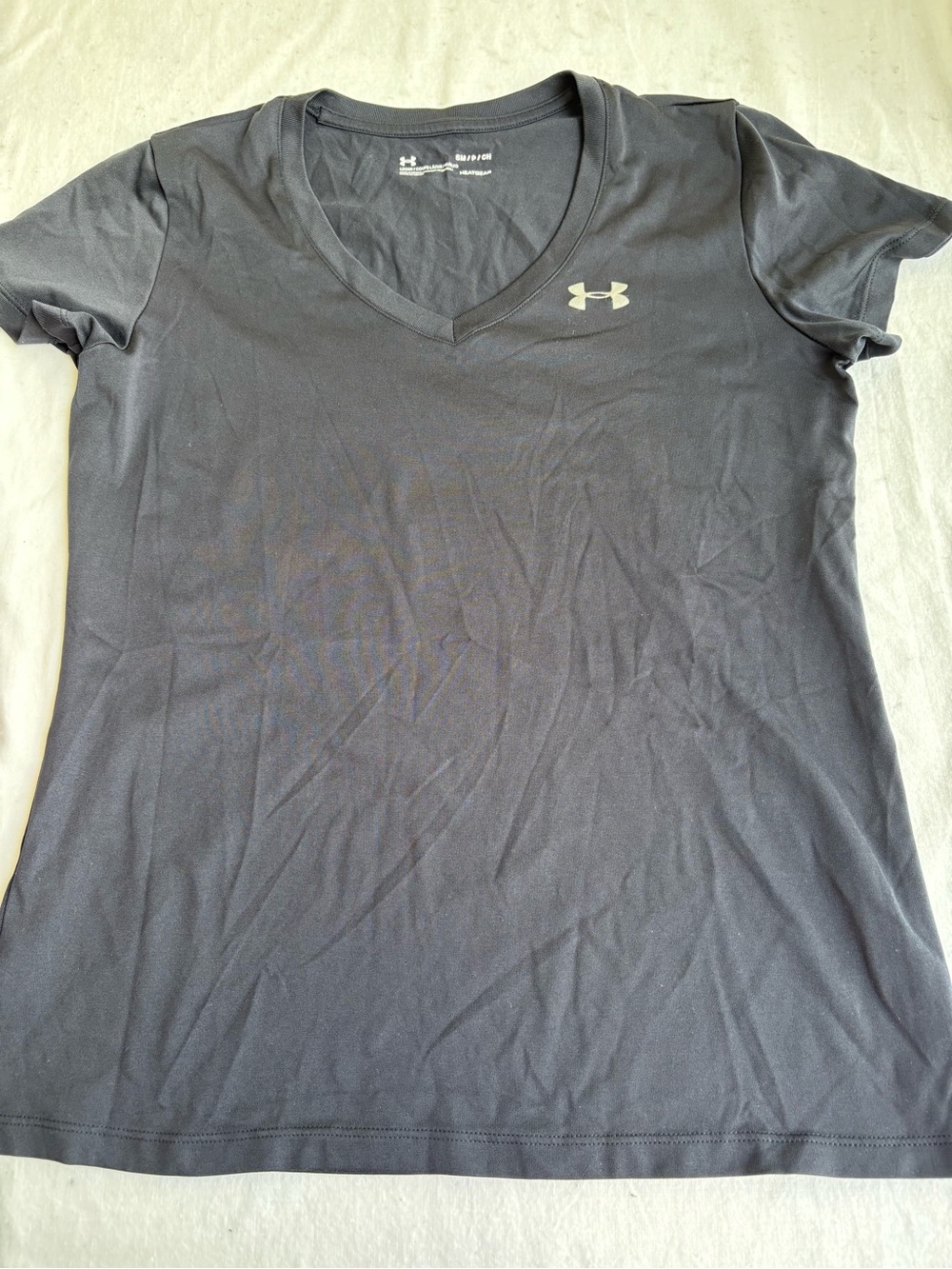 Under Armour Black V-Neck Short Sleeve Performance Tee